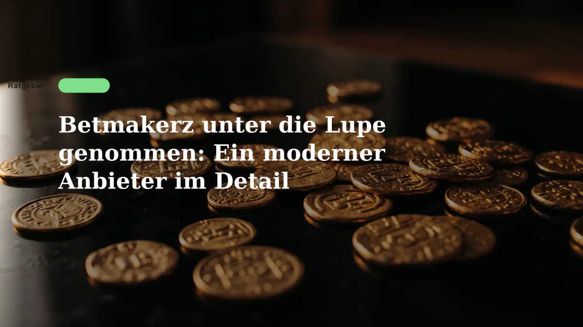 Betmakerz unter die Lupe genommen: Ein moderner Anbieter im Detail