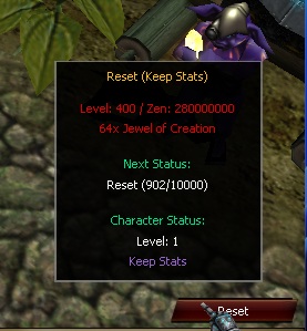 Reset system
