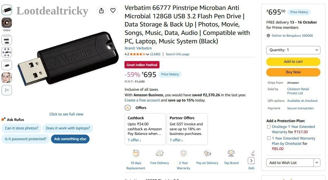 128gb Pendrive Flipkart – Just ₹659 | Best Deal