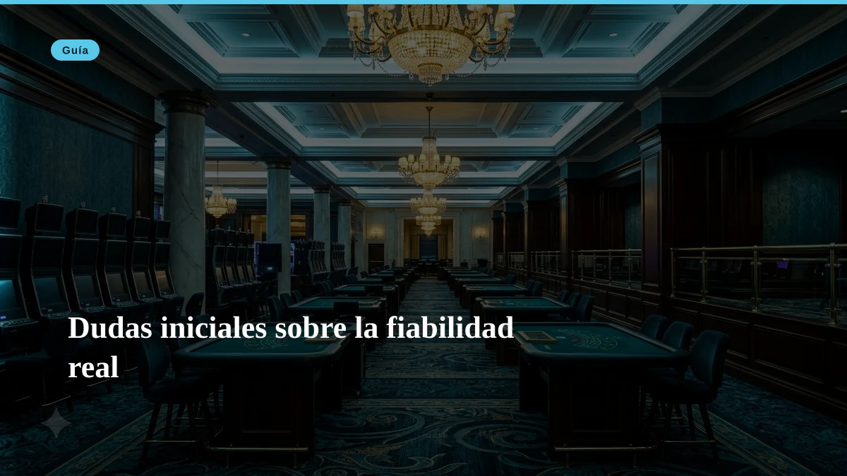 Dudas iniciales sobre la fiabilidad real