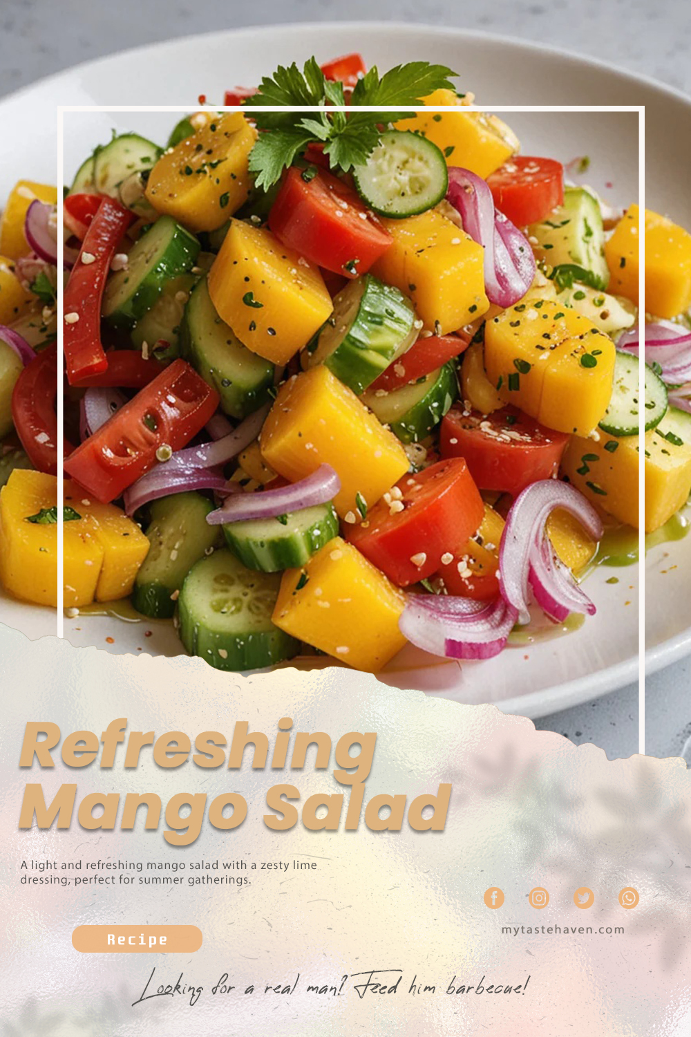 Refreshing Mango Salad with Lime Dressing: A Perfect Summer Dish!