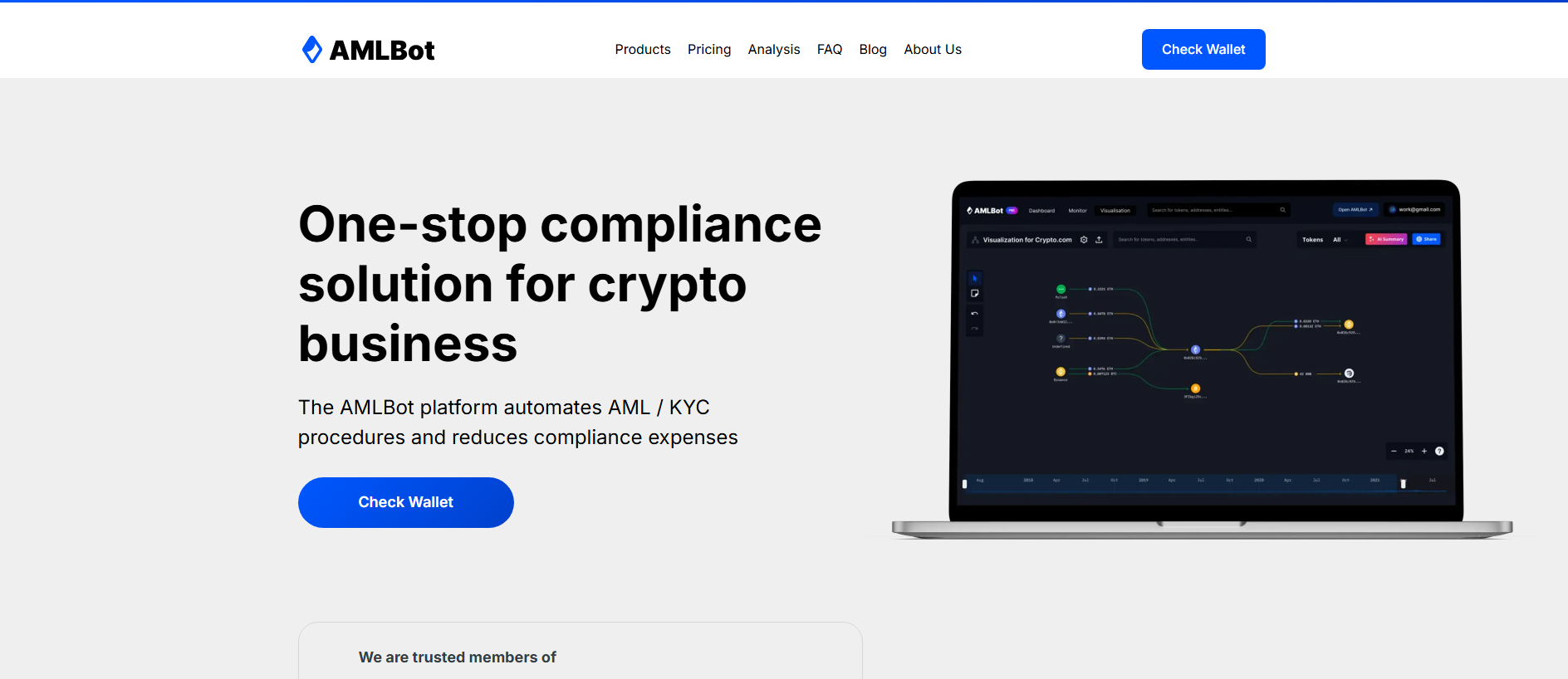Forensic screenshot of trust-monitor.org showing the phishing page layout