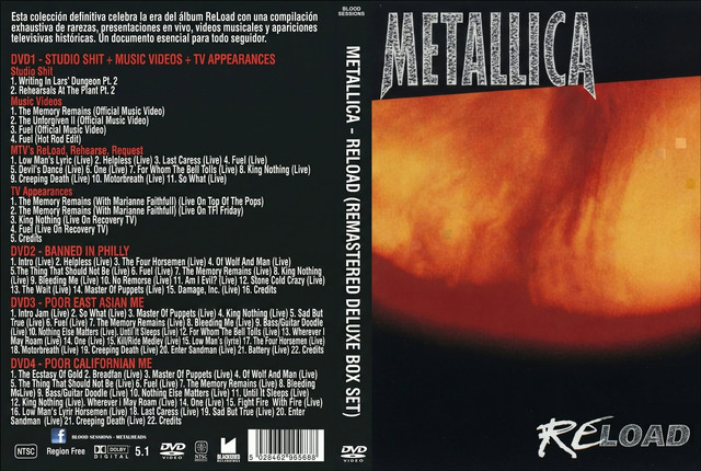 Metallica Reload (Remastered Deluxe Box Set 2026)