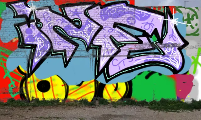 Graffiti artwork by infu