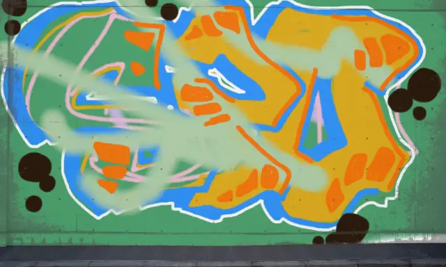 Graffiti artwork by SOLAR