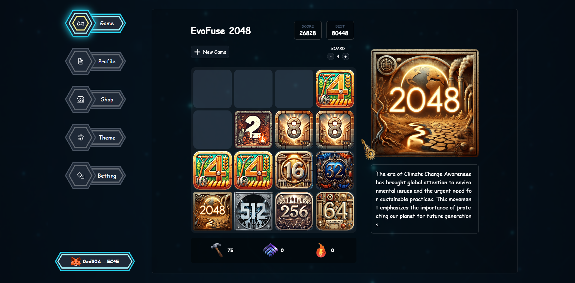 play game 2048 online