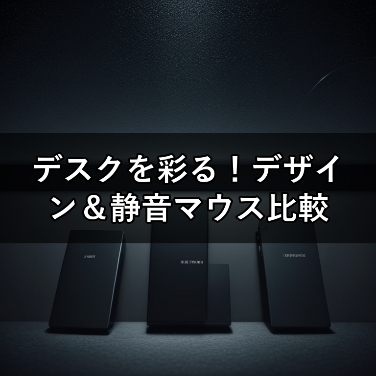 デスク周りを格好よく。デザイン重視で選ぶ静音ワイヤレスマウス比較
