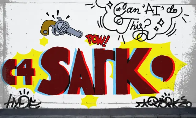 Graffiti artwork by Sark