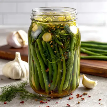 Quick Pickled Dilly Beans Recipe: A Tangy Snack Delight!