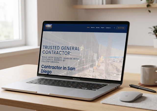 Miranda's Construction website design