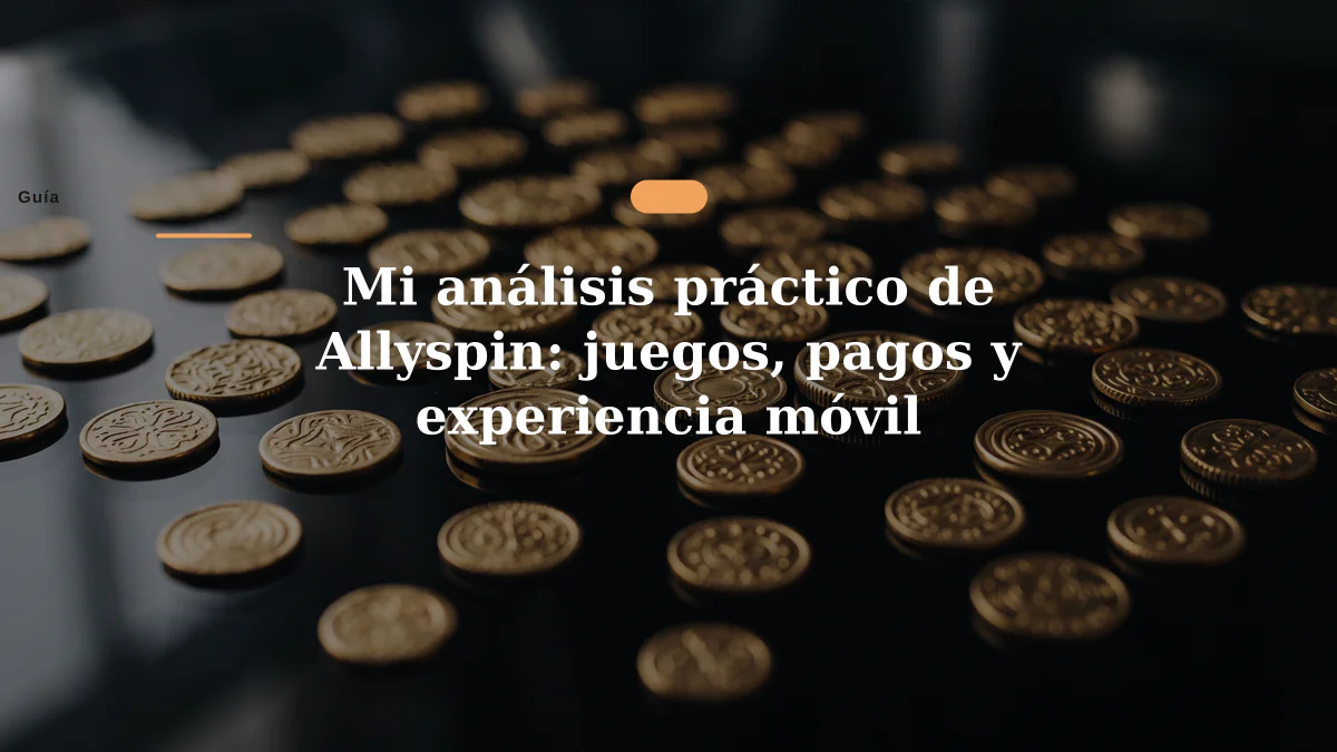 Mi análisis práctico de Allyspin: juegos, pagos y experiencia móvil