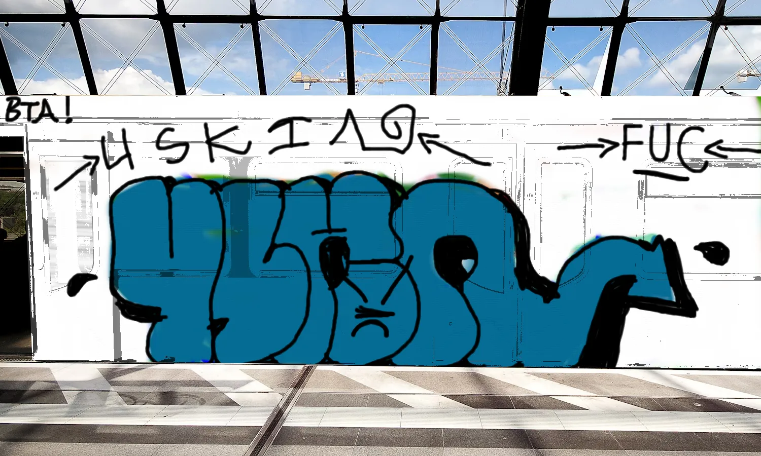 Graffiti artwork by 4skin310allcitys