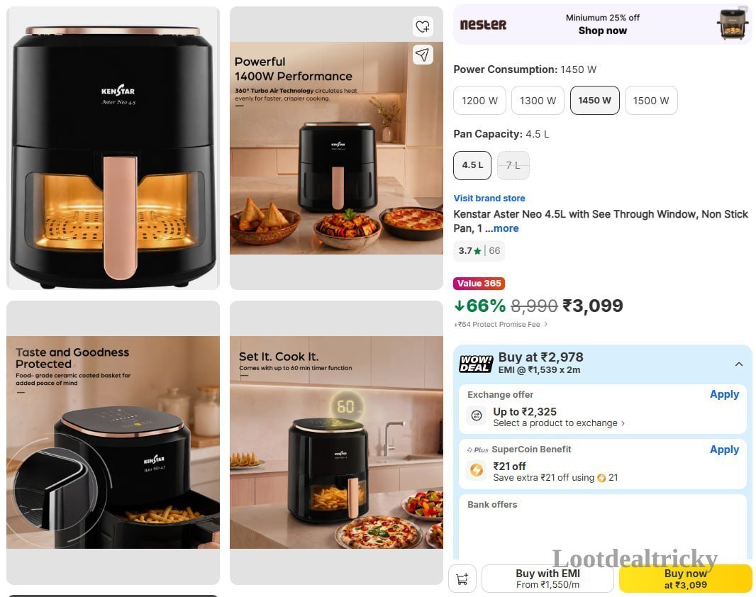 Kenster Air Fryer Offer Image