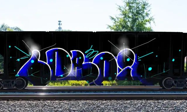 Graffiti artwork by LPBER