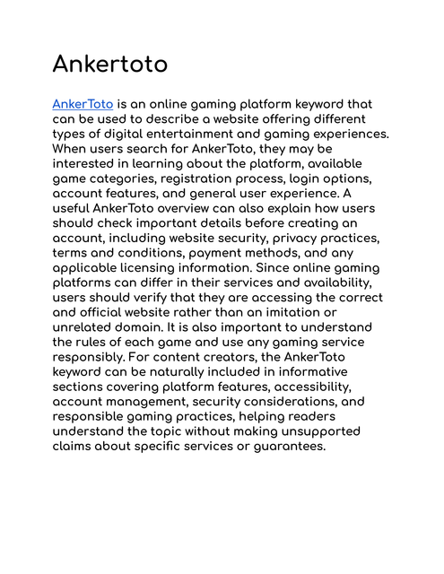 Ankertoto