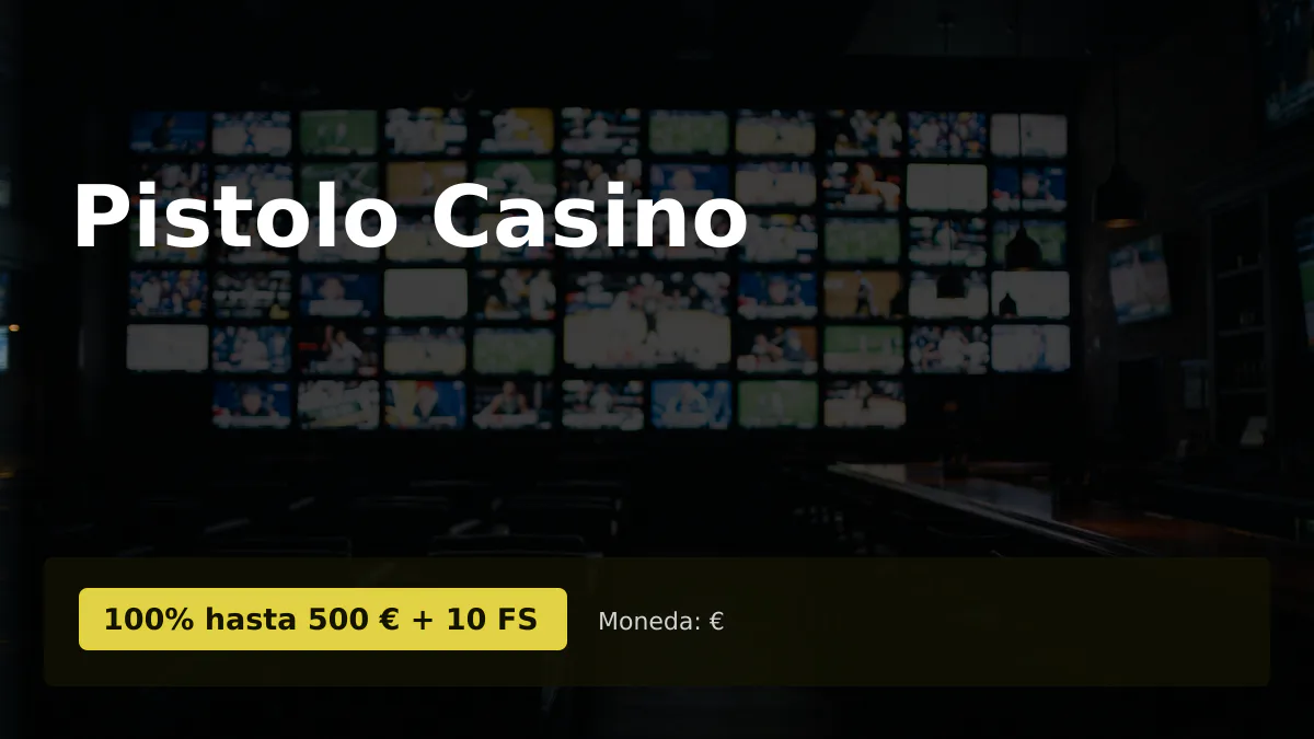Pistolo Casino &mdash; bono de bienvenida 100% hasta 500 &euro; + 10 FS, pagos: Visa, Mastercard, Skrill, Neteller, Paysafecard