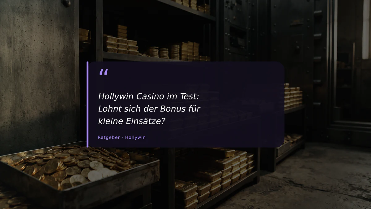 Hollywin Casino im Test: Lohnt sich der Bonus für kleine Einsätze?