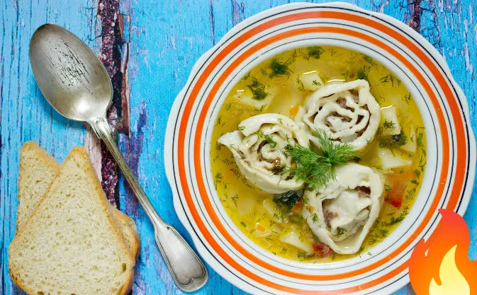 Фото Суп с ленивыми пельменями