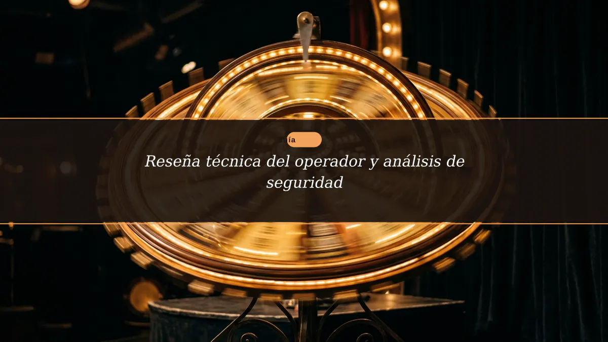 Reseña técnica del operador y análisis de seguridad