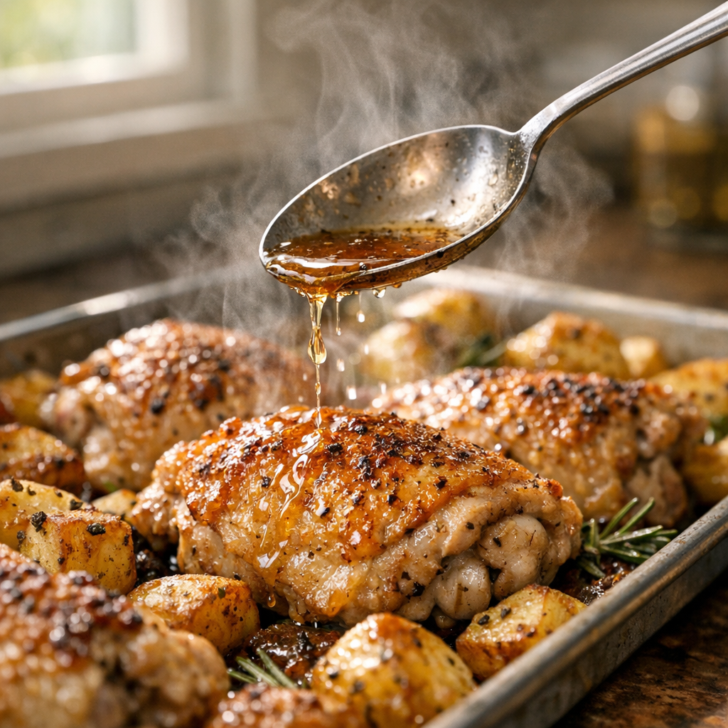 one pan chicken and potatoes dinner ingredients