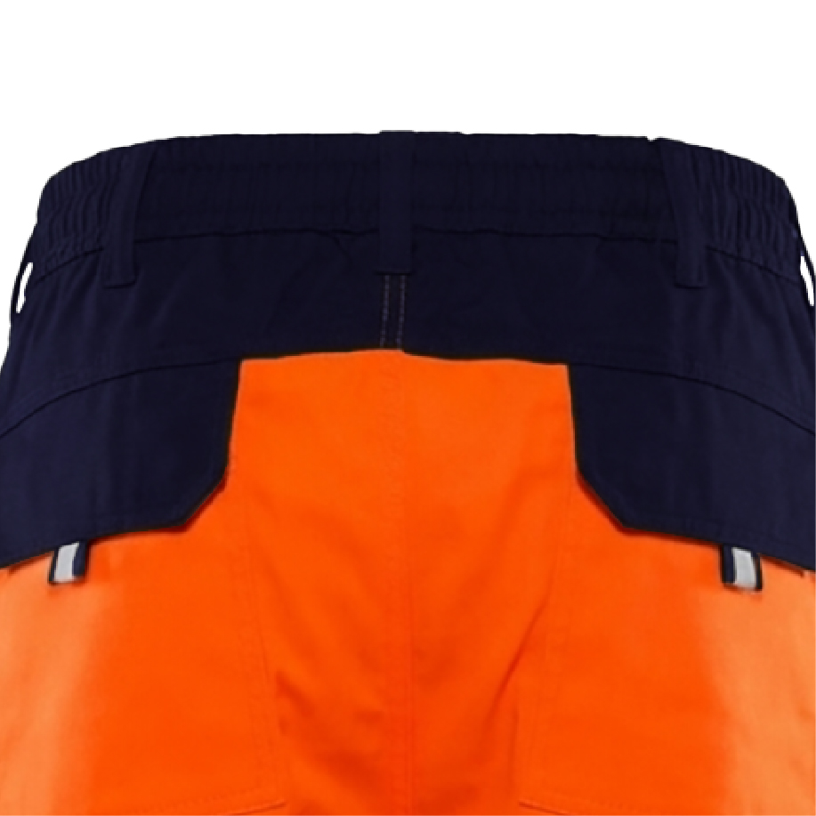 Waistband fly and fit detail