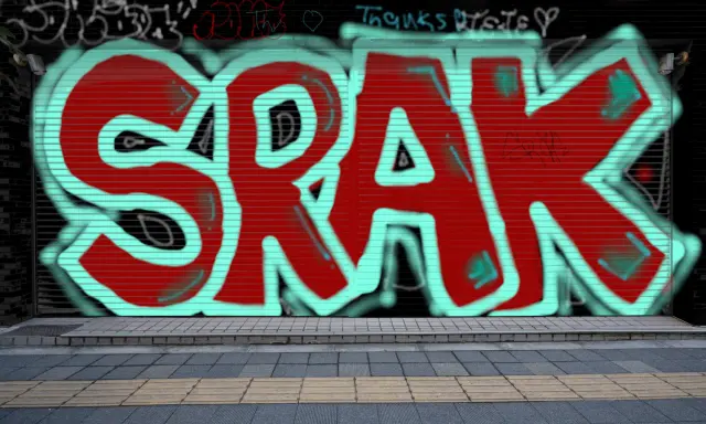 Graffiti artwork by SRAK