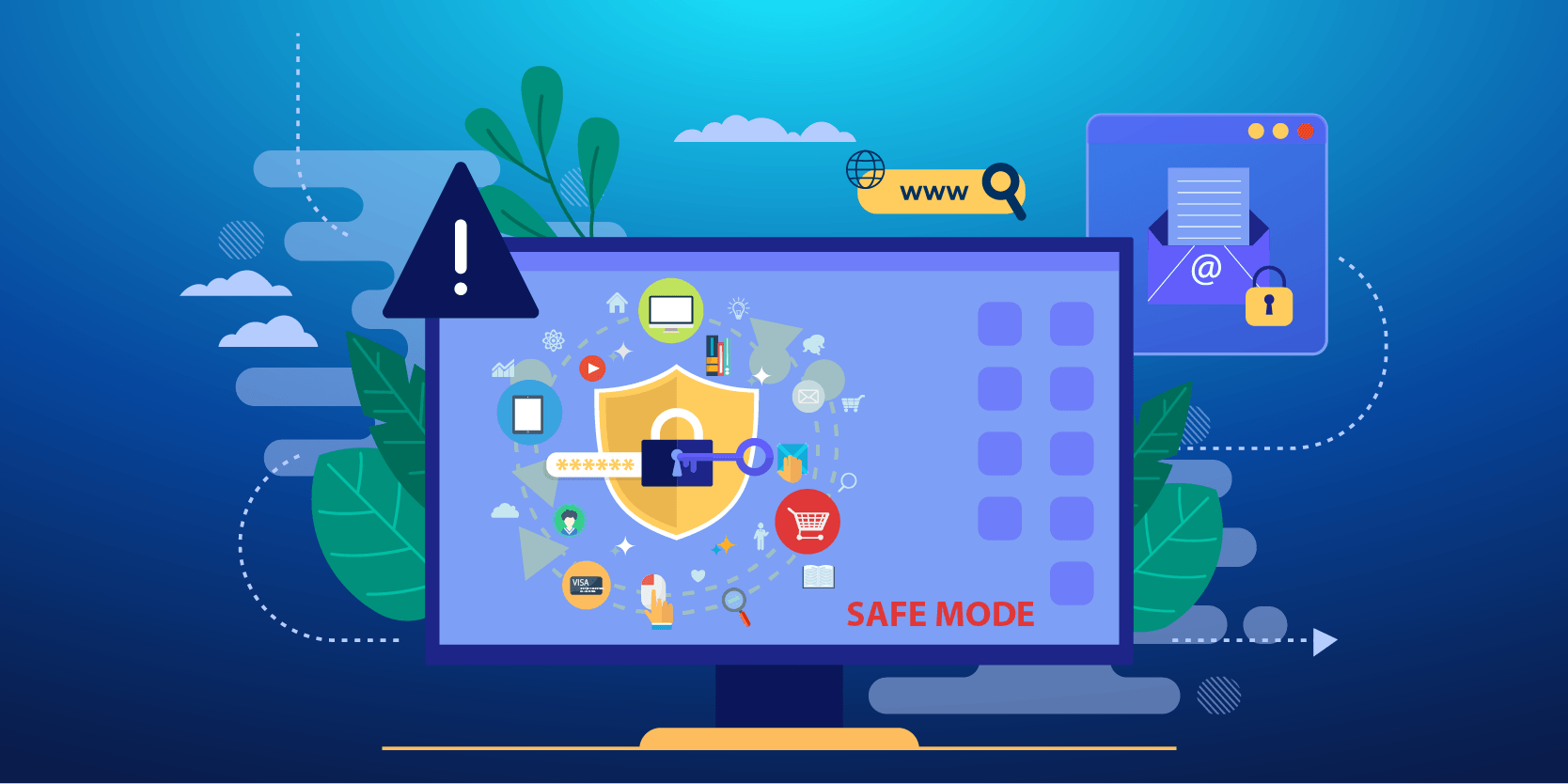 Private secure browsing illustration for sensitive iPhone web activity