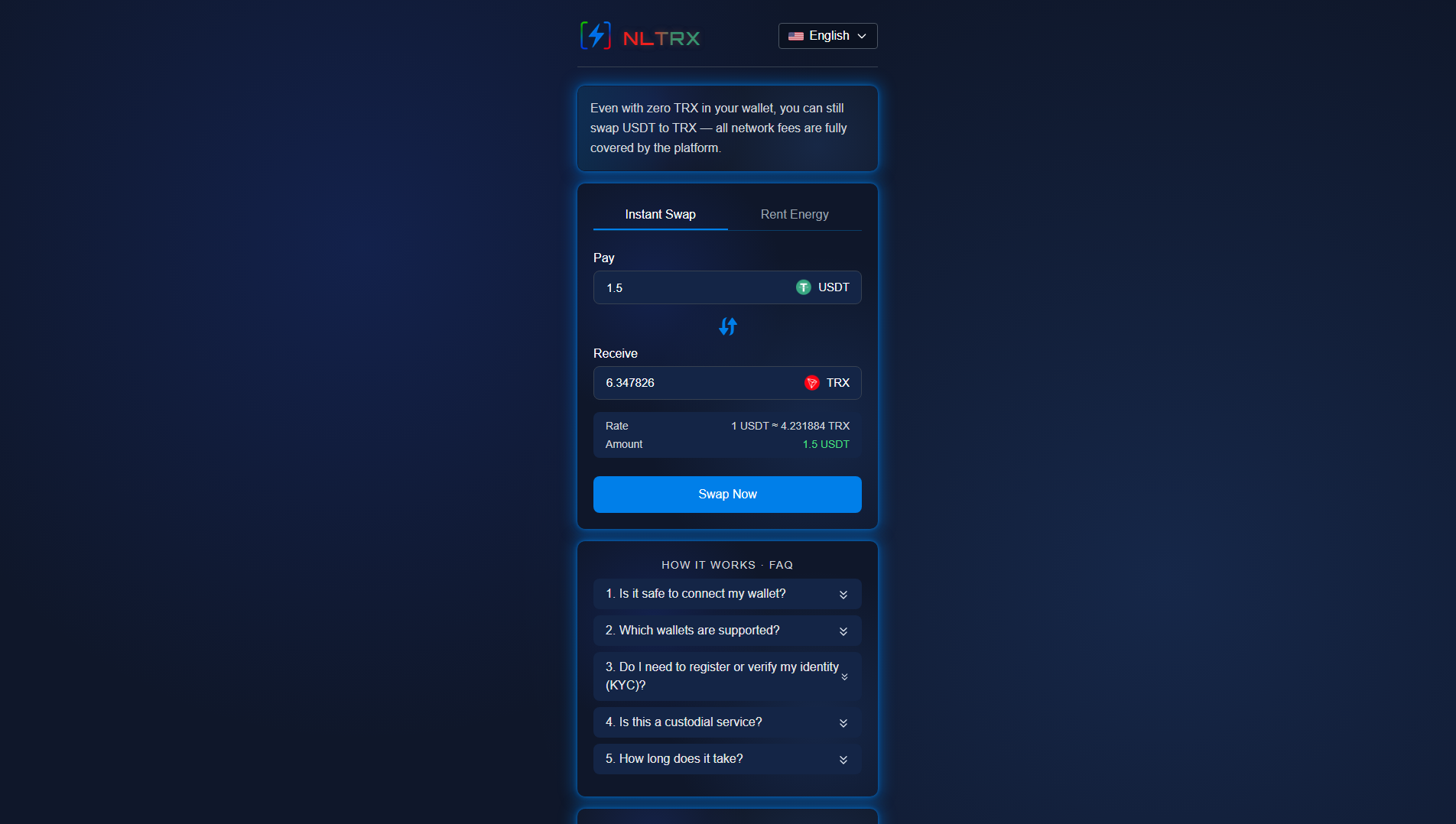 Screenshot of nltrx.com