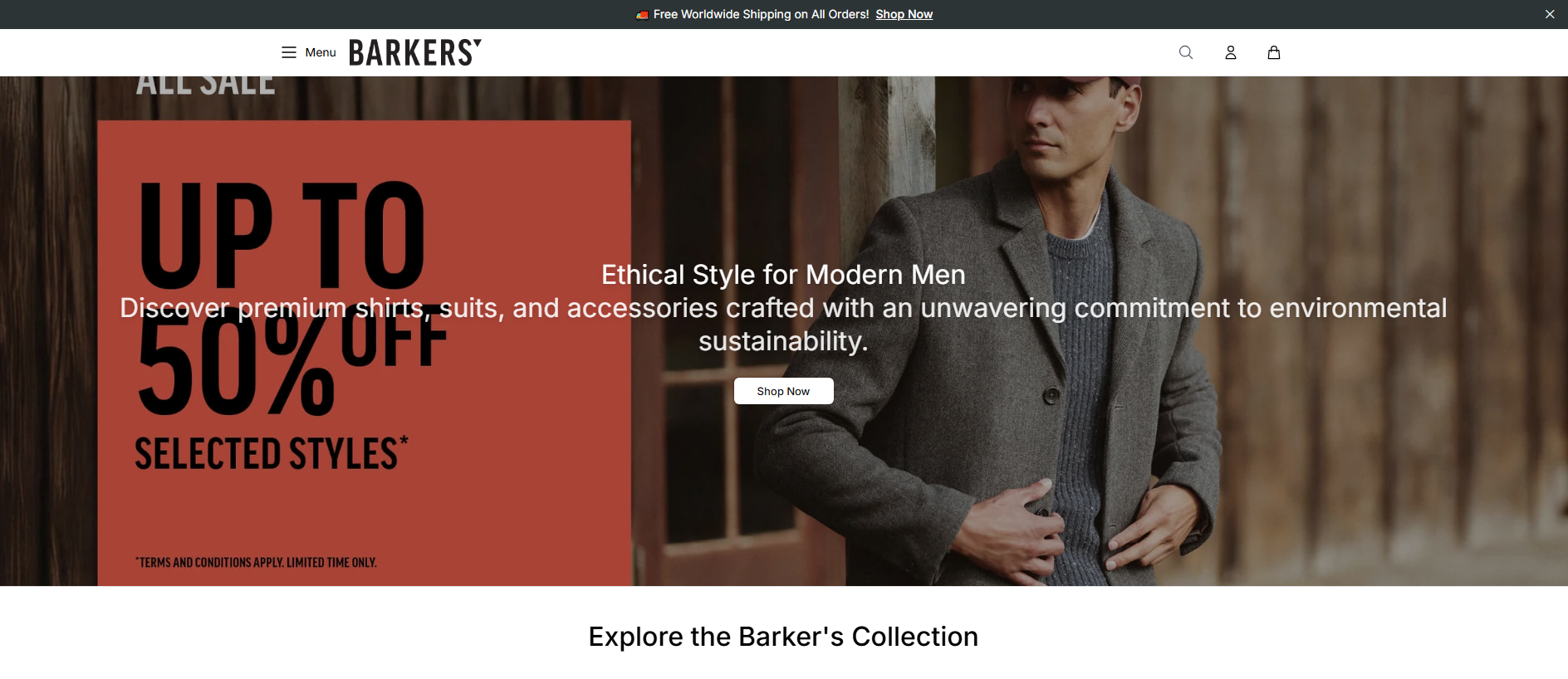 Stored capture of barkershq.shop