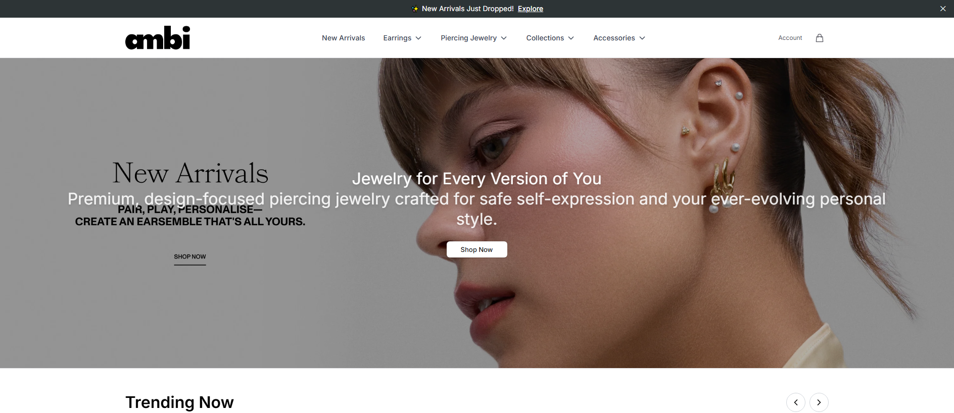 Stored capture of ambijewelryco.shop