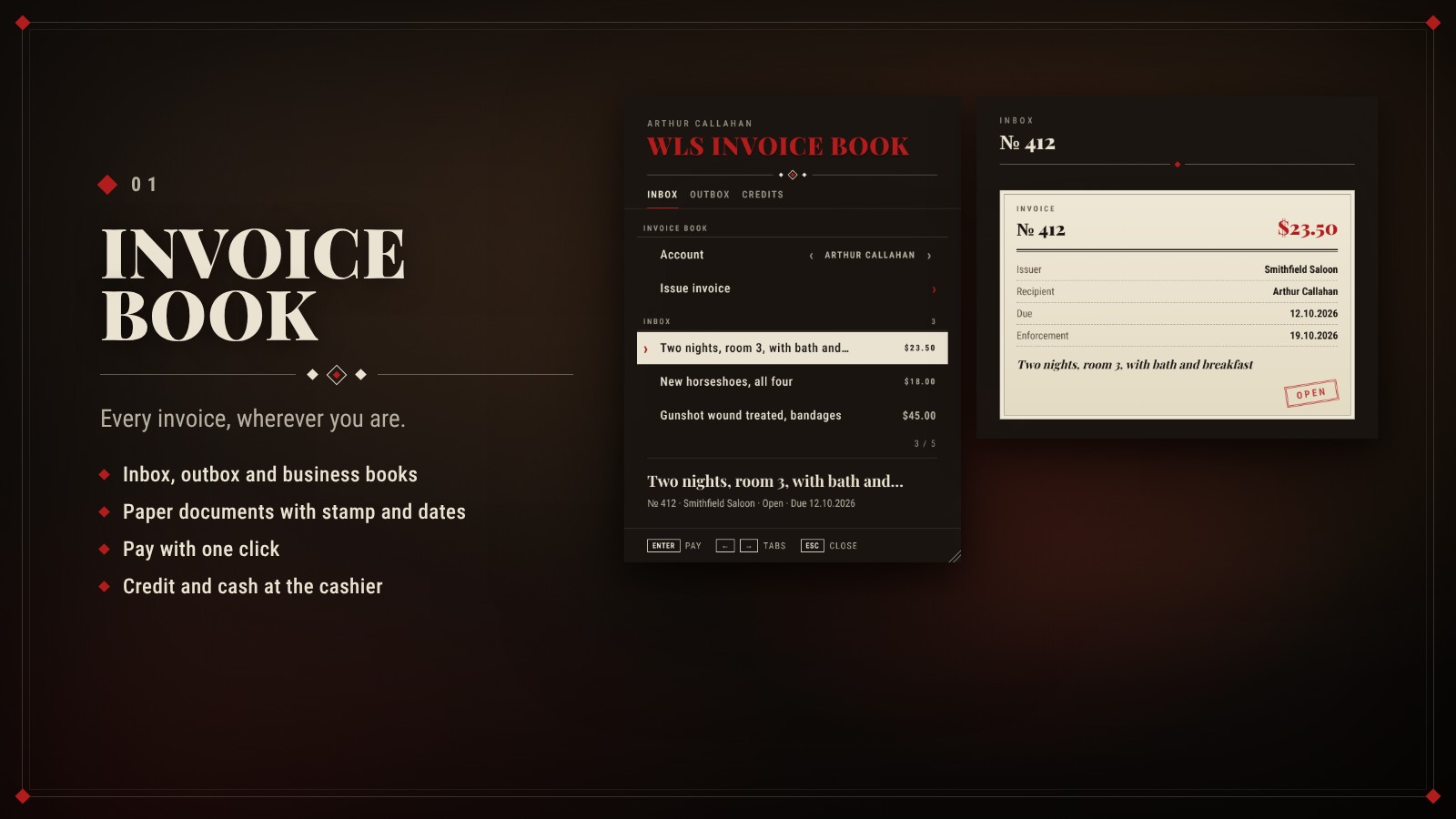 Invoice book