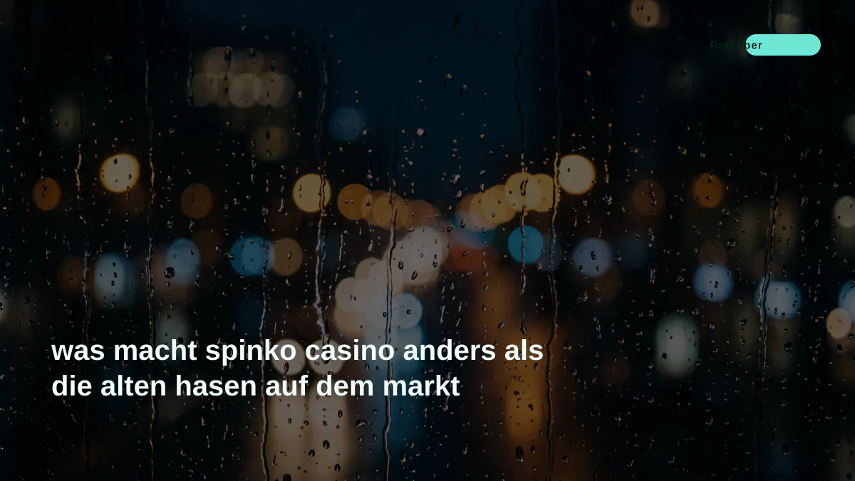 was macht spinko casino anders als die alten hasen auf dem markt