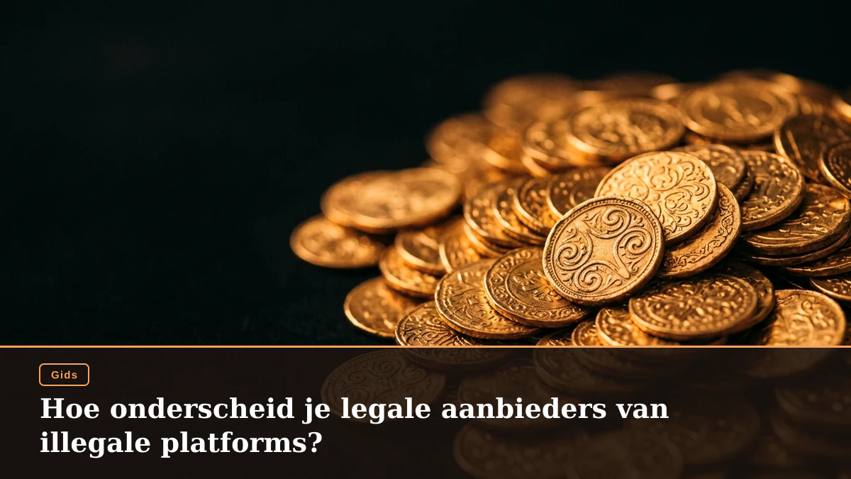 Hoe onderscheid je legale aanbieders van illegale platforms?