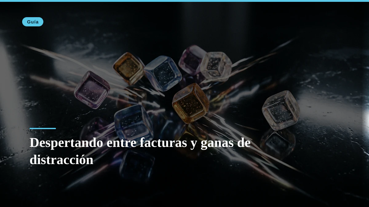 Despertando entre facturas y ganas de distracción