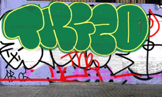 Graffiti artwork by Tkiz
