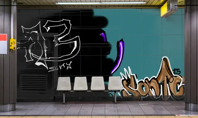 Graffiti artwork by pato