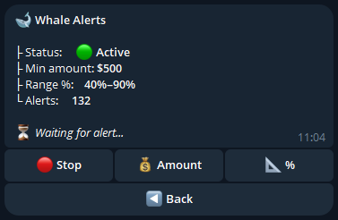 Alert settings