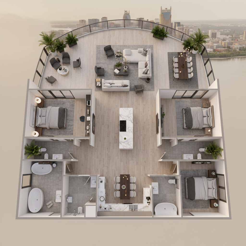 3D Floor Plans in Nashville - Rendimension
