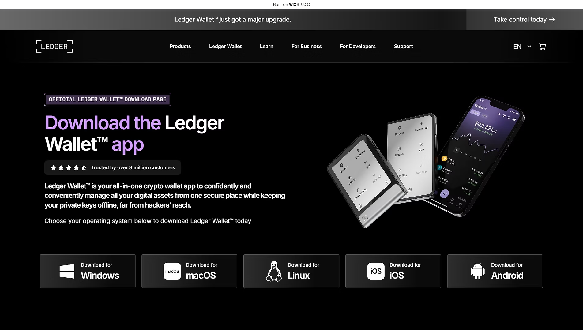Forensic screenshot of [REDACTED] showing the phishing page layout