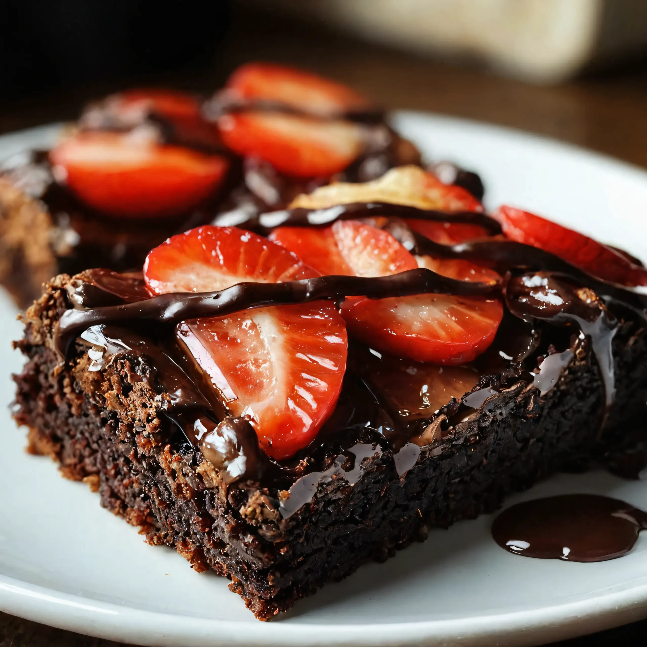 Irresistible Chocolate-Dipped Strawberry Brownies