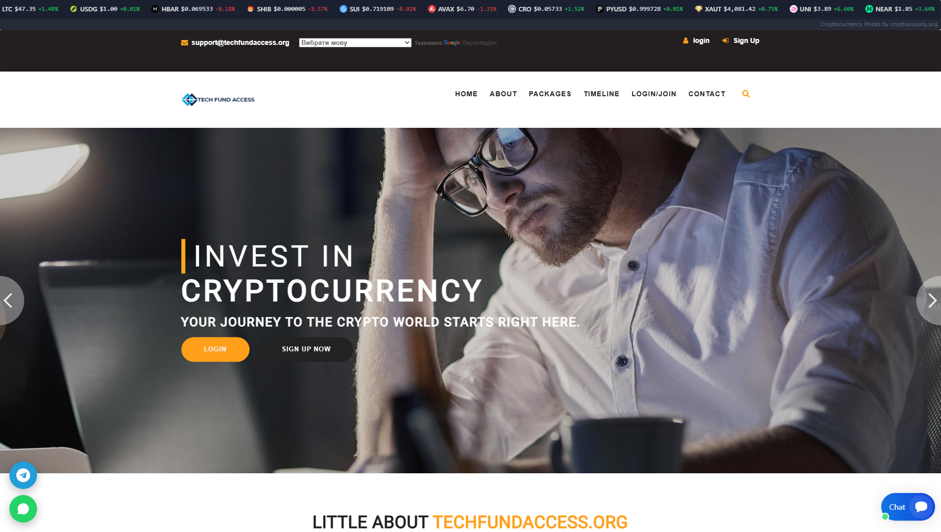 Screenshot of techfundaccess.org