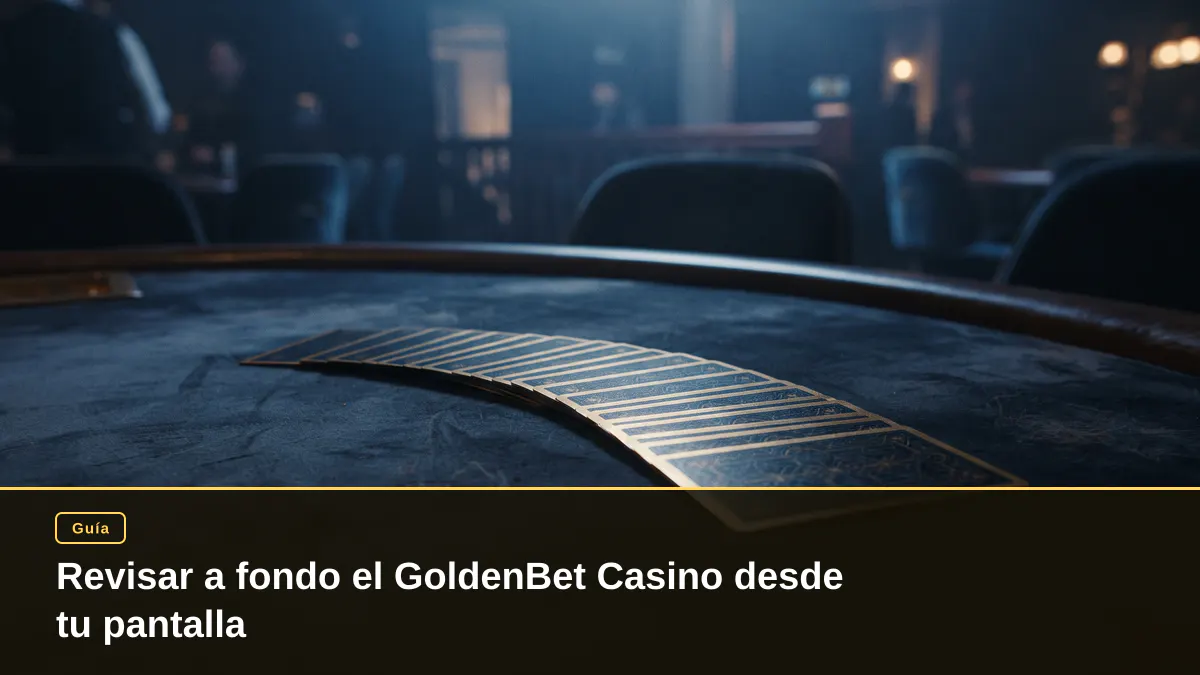 Revisar a fondo el GoldenBet Casino desde tu pantalla