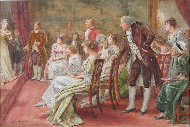 George Goodwin Kilburne A soiree