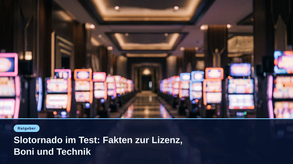 Slotornado im Test: Fakten zur Lizenz, Boni und Technik