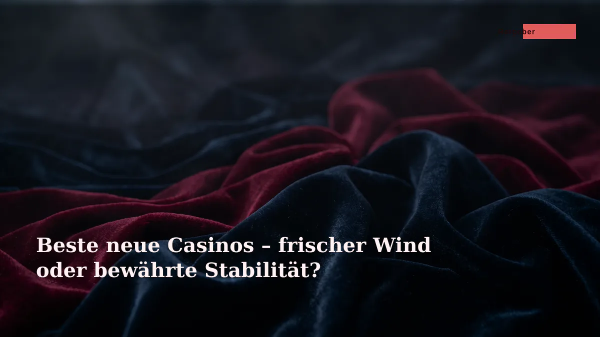 Beste neue Casinos – frischer Wind oder bewährte Stabilität?
