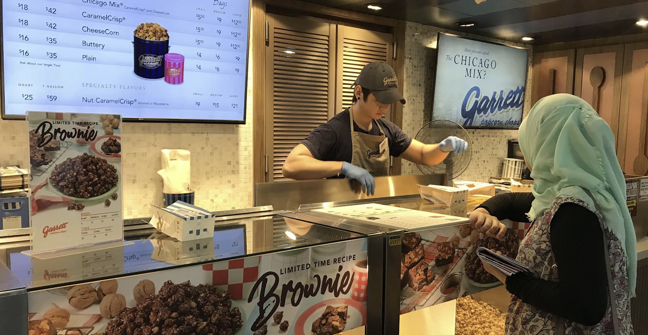 Chicago Mix popcorn from Garrett Popcorn Shops