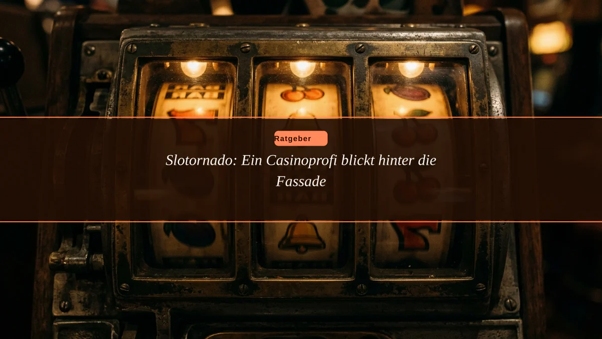 Slotornado: Ein Casinoprofi blickt hinter die Fassade