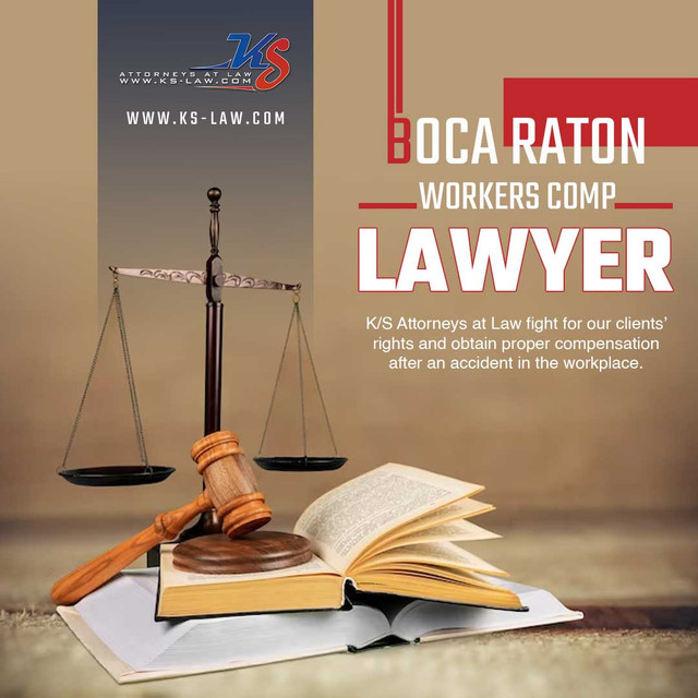 After a workplace accident, K/S Attorneys at Law fight for their client's rights and obtain fair compensation. They have years of experience helping injured workers recover benefits through workers' compensation and other related claims. They are the top Boca Raton workers comp lawyer. Time is not on your side if you are injured on the job. It is critical that you seek medical attention and treatment for your workplace injuries. If you file a workers' compensation claim, you must obtain and submit an Independent Medical Exam under the supervision of an attorney.

Visit us :https://www.ks-law.com/workers-compensation-boca-raton/