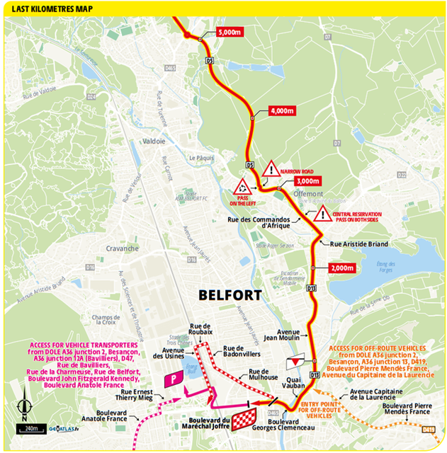 Stage 13 finale route