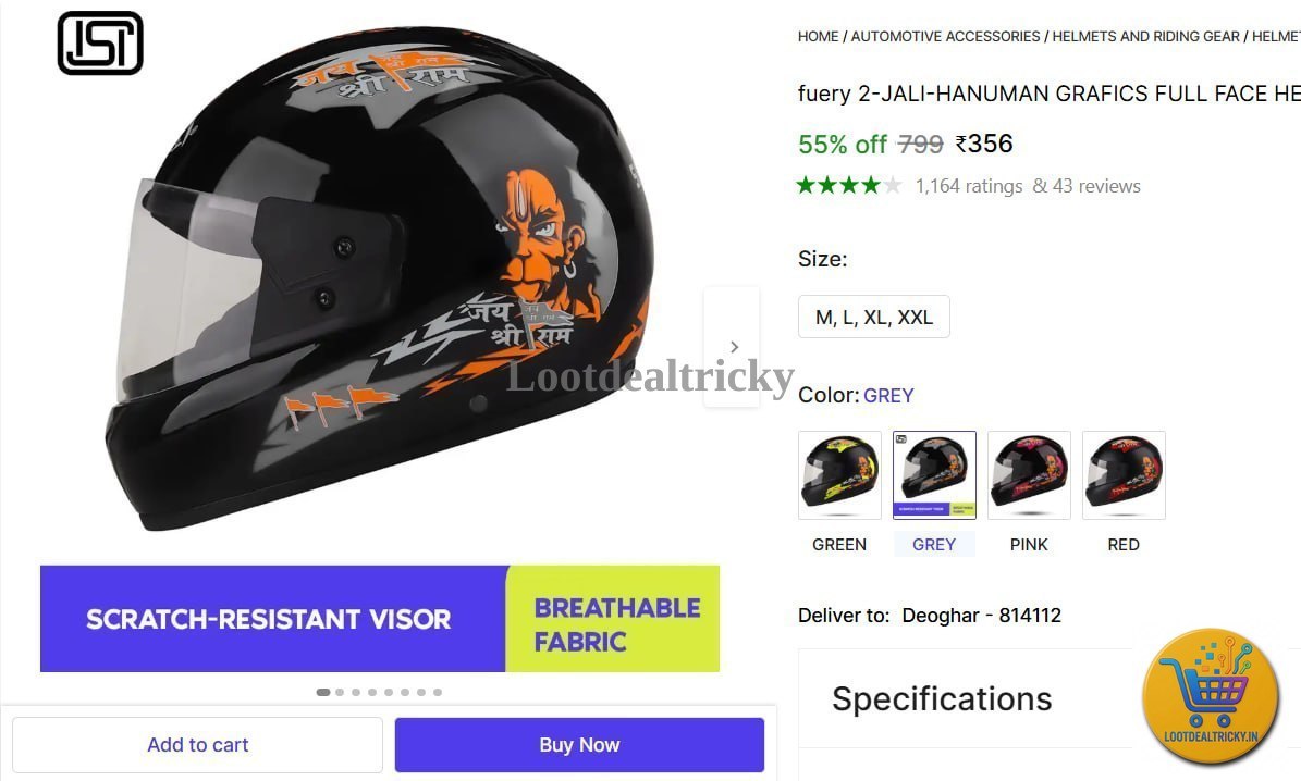full Face Helmet – Just ₹356 | Loot Ka Maal full Face Helmet – Just ₹356 | Loot Ka Maal